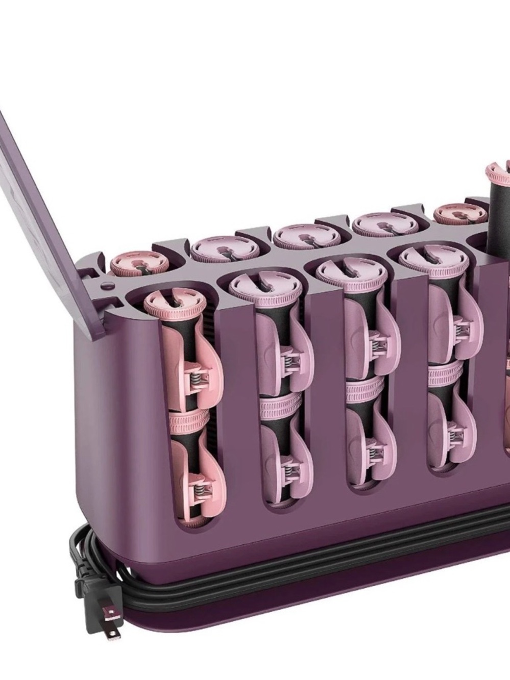 Remington Purple Roller Organizer with Pink Rollers